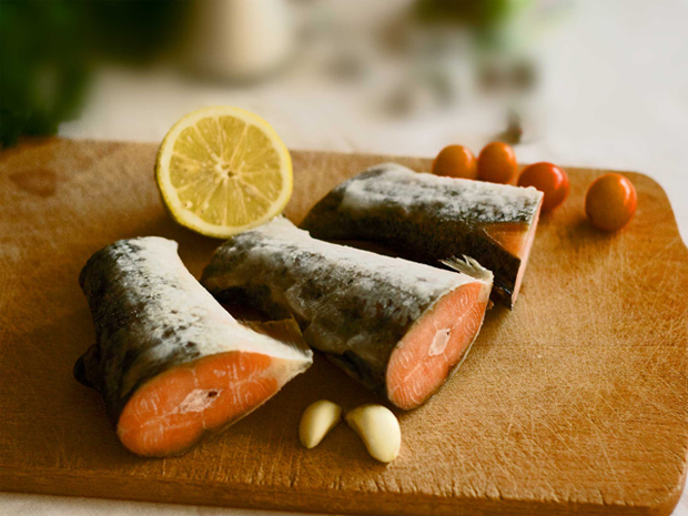 Fish on a Cutting board